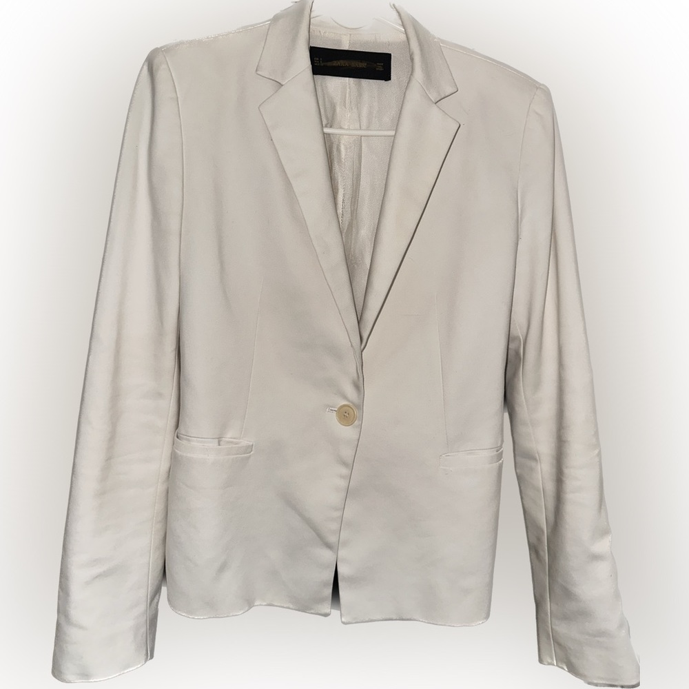 Zara cream colored blazer